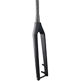 NBTRXWAFR Forcella Rigida in Fibra di Carbonio Forcella Rigida MTB 29'' Tubo Conico 1-1/2'' Boost Axle 15X110mm Freno A Disco per Mountain Bike,Nero