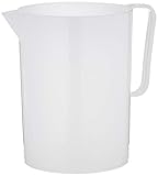 Giganplast GIG Caraffa Graduata, 3 Litri, Polietilene, Bianco