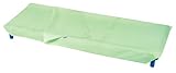 Andy & Helen - Sacco lenzuolo (sopra+sotto) per brandina asilo con angoli elasticizzati per una totale aderenza. Misure standard 65x140 cm in 100% cotone, Verde