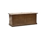 Vicentini arreda CASSAPANCA BAULE IN LEGNO ARTE POVERA COLORE NOCE COMPLETAMENTE MONTATO