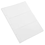 DIYEAH Sacchetto Di Archiviazione Per Banconote Collezione Di Buste Trasparenti Protettive Per Banconote e Biglietti Da Concerto 10 Pagine Con 3 Fori Per Raccoglitore