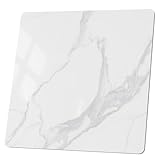 ZL ZELing Tavolo quadrato in pietra sinterizzata, 70 cm, piano di ricambio per interni ed esterni, resistente al calore/ai graffi, impermeabile, in ceramica, per fai da te, patio, balcone, bistro, bar