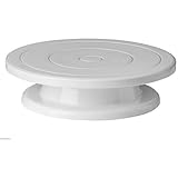 Graziano Piatto Girevole per Torte – Diametro 28 cm – Base Rotante in Plastica per Decorazione e Presentazione Dolci
