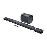 JBL Bar 300 MK2, Soundbar Bluetooth All-in-One a 5.0 Canali per TV con Audio Surround Dolby Atmos, HDMI eARC, Wi-Fi, Video 4K, PureVoice 2.0 e MultiBeam 3.0, Nera