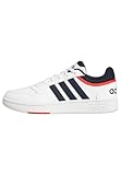 adidas Hoops 3.0 Low Classic Vintage Shoes, Sneakers Uomo, Bianco Ftwr White Legend Ink Vivid Red, 47 1/3 EU