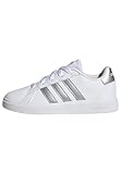 adidas Unisex - Bambini e ragazzi Grand Court Lifestyle Tennis Lace-Up Shoes, White Matte Silver Matte Silver, 38 2/3 EU