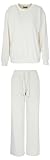 Emporio Armani Chenille Loungewear Tracksuit Sweatshirt, Yogurt, L Women's