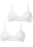 Golden Lady Reggiseno Cotone conf. 2 PZ, Bianco, TG3