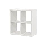 IKEA Kallax - Mensola da parete, divisorio bianco (77 x 77 cm)