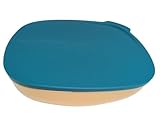 Tupperware Allegra - Ciotola Exclusiv con coperchio, 2,5 litri, 2500 ml, colore: Oro turchese