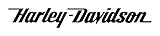 Adesivo in vinile con immagine di Harley Davidson, 18 cm di larghezza x 2,5 cm di altezza, colore: nero