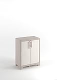 Keter Armadio Basso Gulliver, 2 Ripiani Regolabili, Sabbia/Beige, 80x44x100 H Cm