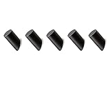 hicoosee Parete Ganci Appendiabiti in Legno, Gancio a Muro Nero per Appendere Cappotti, Giacche, Cappelli, Borse in Rovere massello per Bagno Spogliatoio Camera da Letto Cucina 3 * 8 CM 5 Pezzi