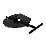 LANZZAS Valvola a farfalla per canna fumaria – Diametro Ø 150 mm – Colore: nero | limitatore di trazione per montaggio successivo