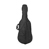 Generic Borsa per violoncello impermeabile Custodia per violoncello Antipolvere Imbottitura spessa Zaino per violoncello portatile Protezione per violoncello, 3 a 4