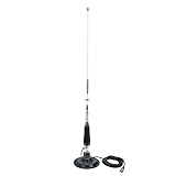 Antenna pieghevole CB PNI LED 850 con base magnetica 145 mm, lunghezza 85 cm, 26-28 MHz, 300 Watt, illumina durante la trasmissione, tipo filettatura PL, senza accessori