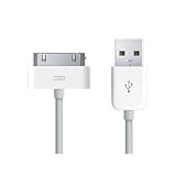 TECHGEAR USB Cable Compatible with Apple iPod Nano, Touch, Classic, Video & iPhone 3G 3Gs 4 4s & iPad 1 2 3 & others with 30 Pin Connectors - USB charging and sync cable lead