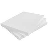 MCE-Commerce Pannelli rettangolari in polistirolo, Formato A4, 210 x 297 x 2 cm, 3 Pezzi, per bricolage, modellismo, progetti creativi, Polistirene, Bianco