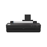 HP DesignJet T250 24 da 61 cm (5HB06D), Stampante Grandi Formati, Plotter, Standard A4-A1, 76 Stampe A1/h, Wi-Fi, Ethernet, USB, 2400x1200 dpi, Metallo riciclato, Garanzia 2 Anni, HP Click, Nero