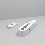 8 Supporti per Ikea Detolf per Vetrinetta Aggiuntiva Staffe per Ripiano Aggiuntivo (Bianco)