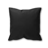 Cieffepi Home Collections Federa Copricuscino ECOPELLE (40 x 40 cm, Nero)