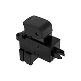 The Lord of the Tools 1 Pulsante Interruttore Di Controllo Alzacristalli Auto A 6 Pin Compatibile Con Nissan Qashqai J10 Compatibile Con Navara NP300 D40 OE 25411EA00A 25411EA03A 25411JD000 12V Nero