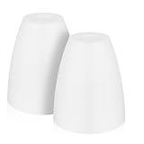 KOMUNJ 2 paralumi di ricambio per lampade da terra, vetro trasparente, piccoli paralumi, accessori per lampade da tavolo, in stile di apertura