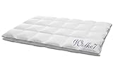 WOLKE7 975.50.024 Piumone Leggero a cassettoni, 4x6 Quadrati, 155x220 cm, 700 g