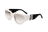 Marc Jacobs Marc 645/S Sunglasses, CCP White Black, 57 Unisex
