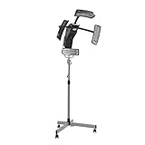 650 W, cuffia da parrucchiere, asciugacapelli con 4 lampade riscaldanti, 40-70 °C, temperatura di riscaldamento regolabile, cuffia per asciugacapelli con 4 ruote universali, altezza regolabile