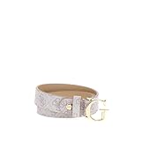 GUESS NOELLE LOGO ADJ PANT BELT DVL - DOVE LOGO Large