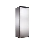 Ristoattrezzature Armadio frigo refrigerato in acciaio inox 1 anta 400 lt ventilato 0 +10 °C - ZX