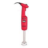 ELMA Frullatore professionale 270 W Smerigliatrice manuale | Velocità variabile 6000~20000 giri/min 220-240 V | Rosso con braccio in acciaio inossidabile da 16 cm | Diametro 79 mm