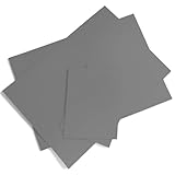 Pizens 4 Fogli Linoleum per Incisione, Grigio Blocchi Linoleum per Intaglio Kit, Fogli Linocut per Timbri, Artigianato, Progetti di Stampa (A4+A6)