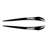 Labbro Paraurti Anteriore 2X 2010-2013 Per BMW Per E92 E93 Serie 3 Per 325i 330i 330d 335i 335d LCI Adesivi 3D Tuning Fari Sopracciglia Malefiche Palpebre Di ABS(Nero lucido)