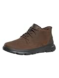 Skechers Arch Fit Garza Ridley, Stivaletto Uomo, Cocoa Leather/Synthetic, 42 EU