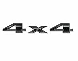 Scritta Stemma Logo Emblema 4X4 Trazione Integrale Adesivo Compatibile Per Jeep Renegade Cherokee Grand Cherokee Compass Compatibile per Ford Ranger Compatibile per Fiat Panda Nero Satinato