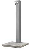 Fontana da Giardino Belfer 42QBM con Base in Cemento e Rubinetto Colore Alluminio