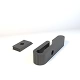 8 Supporti per Ikea Detolf per Vetrinetta Aggiuntiva Staffe per Ripiano Aggiuntivo (Nero)