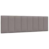 vidaXL Cuscino Testiera Tortora 160 cm in Tessuto