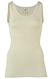 Engel Natur, Maglietta Intima/Top da Donna, 70% Lana (Biologica), 30% Seta (34-36 EU, Ecrù)
