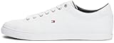 Tommy Hilfiger Uomo Sneakers con Suola Preformata Essential Leather Scarpe, Bianco (White), 42