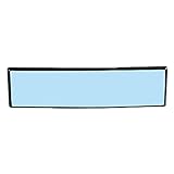 Mintice Blu Antiabbagliante Universale 12 Pollici Specchietto Retrovisore Auto Specchi 300mm Angolo Ampio Curvo Interno Agganciare Extender Retrovisore Grandangolo Panoramico