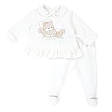 Chicco Coprifasce E Ghettina In Ciniglia, Pigiamino per bambino e neonato Unisex - Bimbi 0-24, Bianco (1), 3 mesi