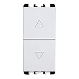 SIMON URMET NEA bianco pulsanti interbloccati morsetti a vite 1NO + 1NO 10139.B