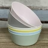 Ikea Kalas 204.613.78 - Confezione da 6 piatti in plastica, multicolore pastello