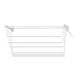 Jumbo Steed140 Stendino a Parete/Soffitto Plastificato, Acciaio, Multicolor, 140 cm