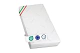 GHIOCUSCINI | Baby Materasso Lettino Certificato EN16890:2017 + A1:2021, 60 x 120 Alto 11 cm ANTIACARO, OEKO-TEX®, CertiPUR™, Traspirante, Antimicrobico e Antibatterico, Made in Italy