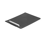 BPBZUTUMDZ Bracciolo Centrale in Carbonio Cromato for Auto, consolle Centrale, portabicchieri, coprirullo, Pannello portabicchieri, Tappo di Ricambio, Adatto for Passat B6 B7 CC(Schwarz)