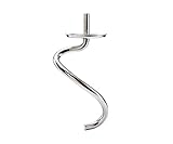 Kenwood KAT72.000SS, gancio per impastare in acciaio inox, accessorio per utensili da cucina Kenwood, robot da cucina, gancio per miscelazione, adatto per tutti i robot da cucina Chef XL, lavabile in